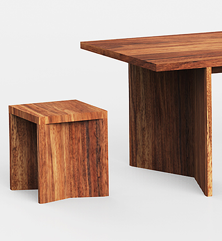 taburetemadera PAROTAS Parota Wood Furniture Mexico Export